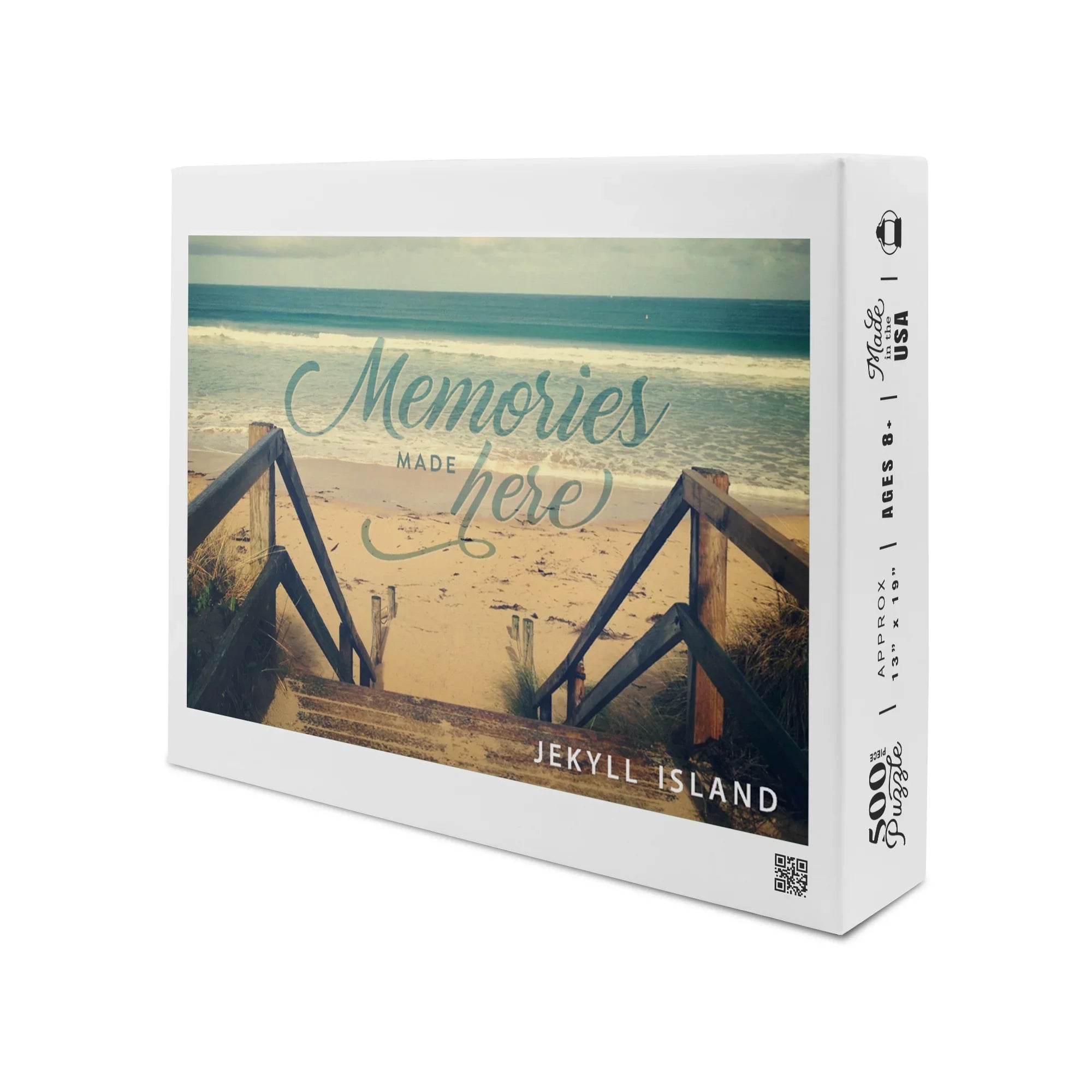 Jekyll Island, Georgia, I Love You to the Beach and Back, Sandy Staircase, Beach Sentiment (19x27 inches, Premium 500 Piece Jigsaw Puzzle for Adults and Family, Made in USA)