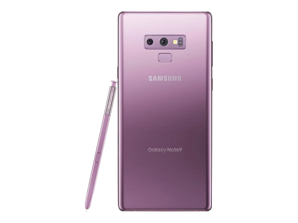 Galaxy Note9 - 4G LTE 128 GB - microSDXC slot - CDMA / GSM - 6.4" - 2960 x 1440 pixels (516 ppi) - Super AMOLED - RAM 6 GB - 8 MP front & 2x rear cameras - Android - Sprint - lavender purple