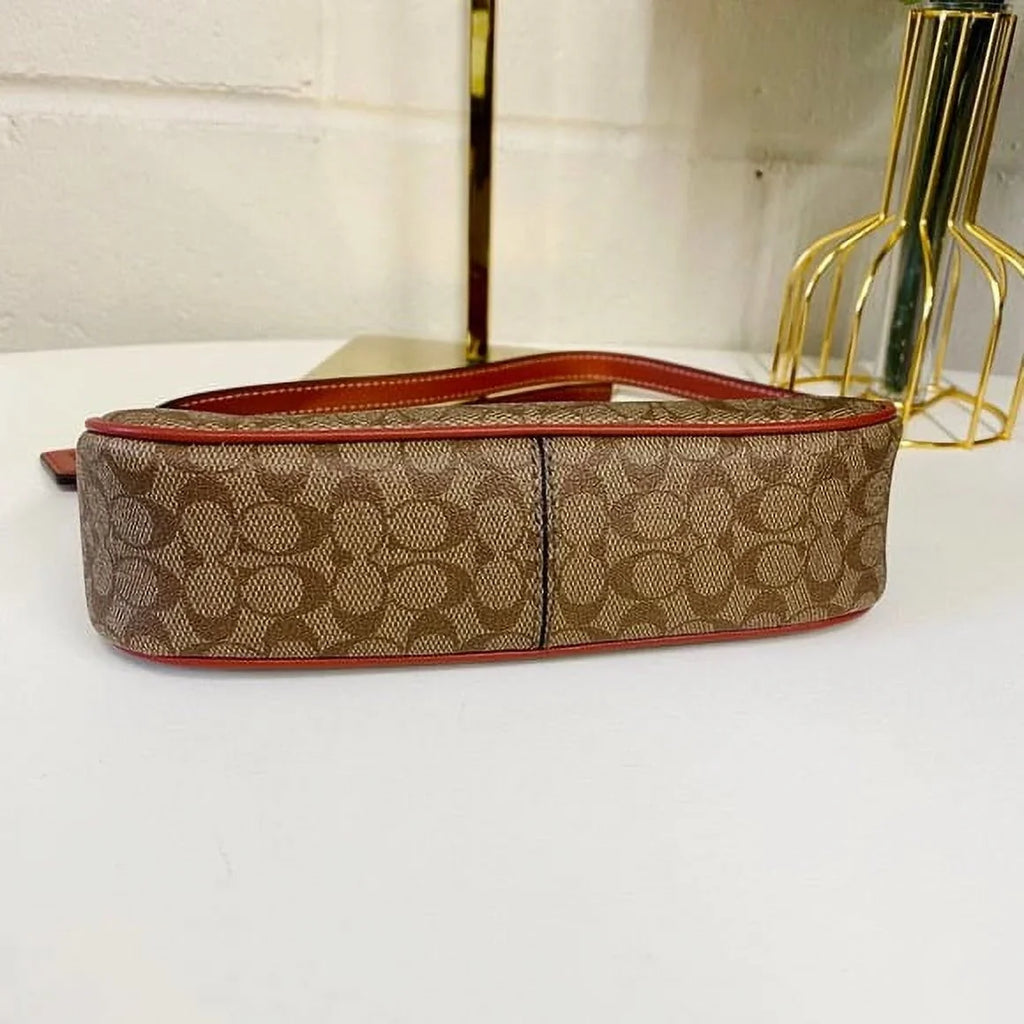 Coach CE698 Nolita 19 In Colorblock Signature Canvas IN Khaki Terracotta