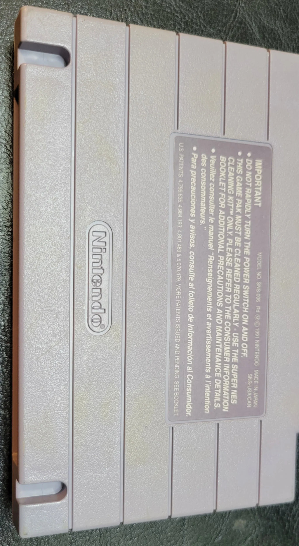 Authentic 1992 STARWARS SNES Cartridge (Super Nintendo Ent. System) CIB Complete In Box + Instructions ImmacuLatitudee Condition Original Owner