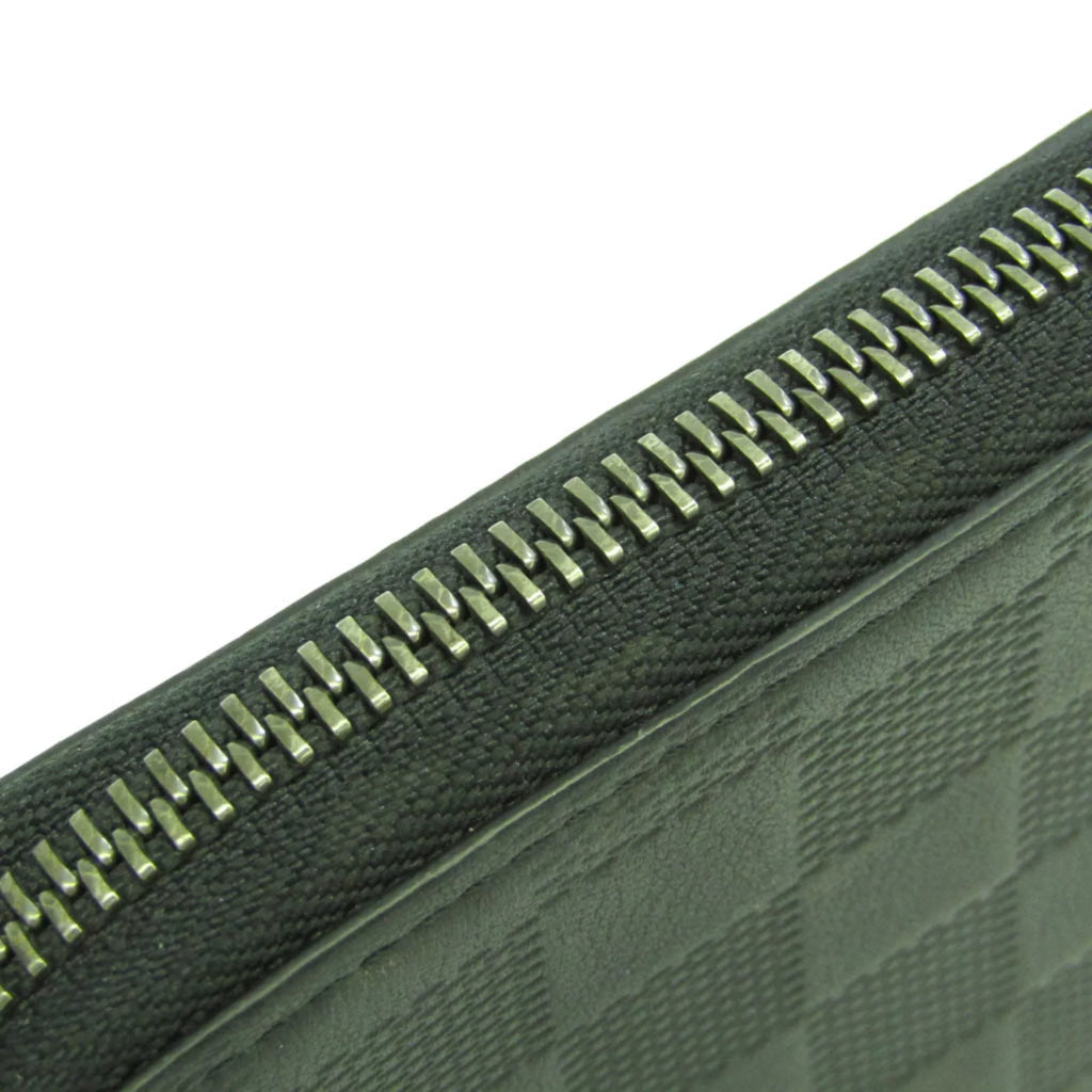 Pre-Owned Louis Vuitton Damier Infini Zippy Wallet Vertical N63548 Men's Damier Infini Long Wallet (bi-fold) Onyx (Good)
