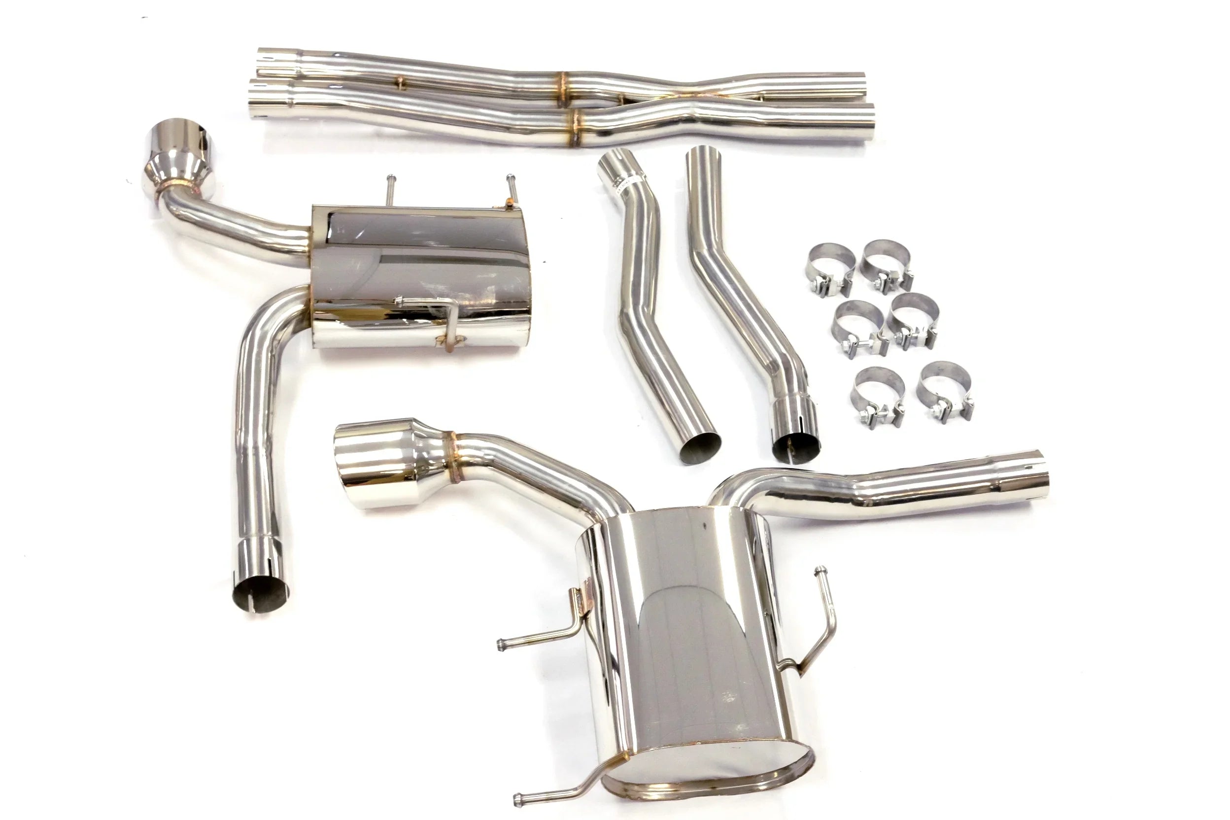 Stainless Catback Exhaust Fitment For 11 to 15 Cadillac CTS V Coupe 6.2L AT/MT By OBX-RS