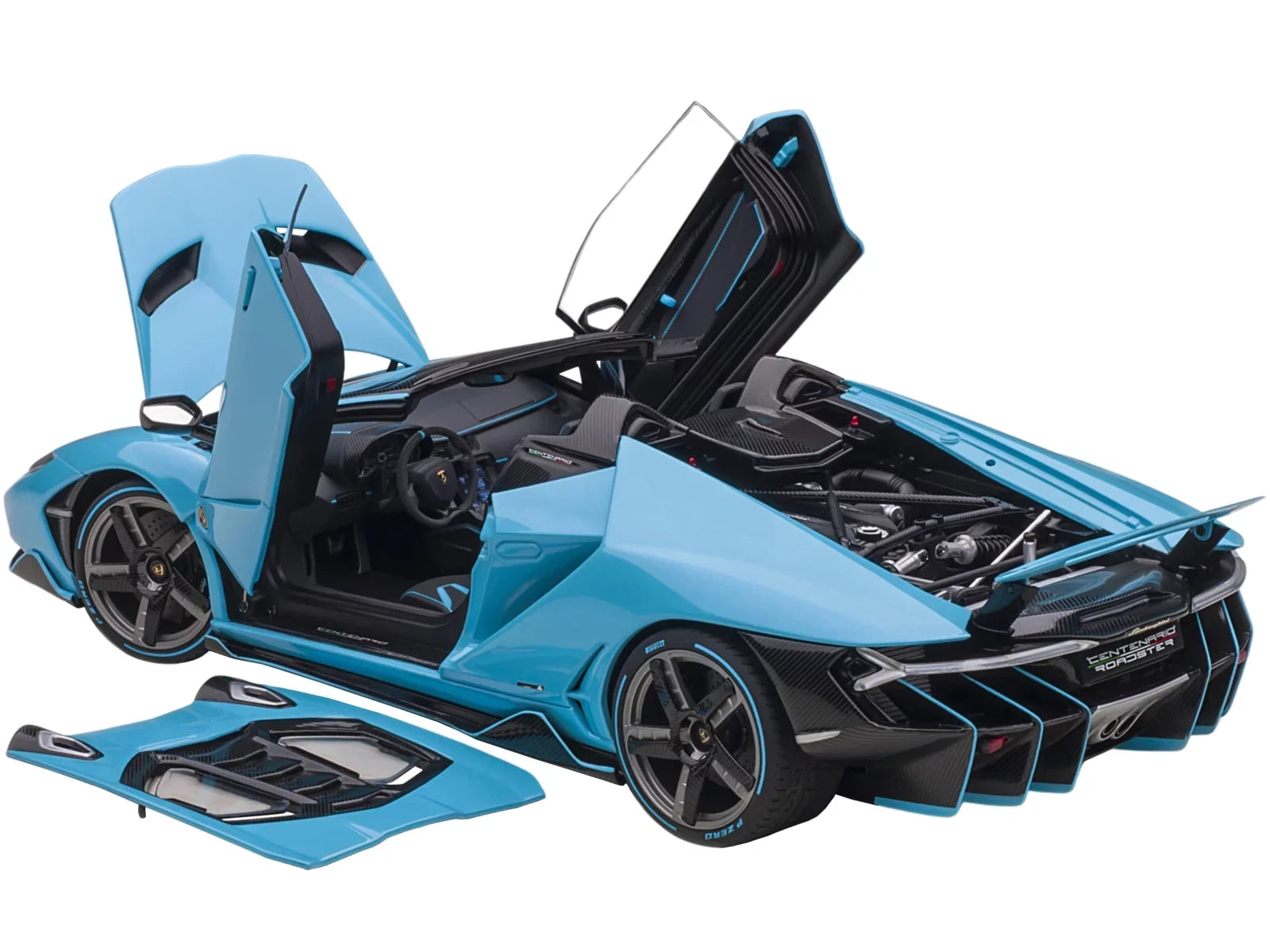 Lamborghini Centenario Roadster Blu Cepheus / Pearl Blue 1/18 Model Car by Autoart