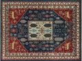 Aria Darnisha Blue/Red Rug, 9'2" x 12'8"