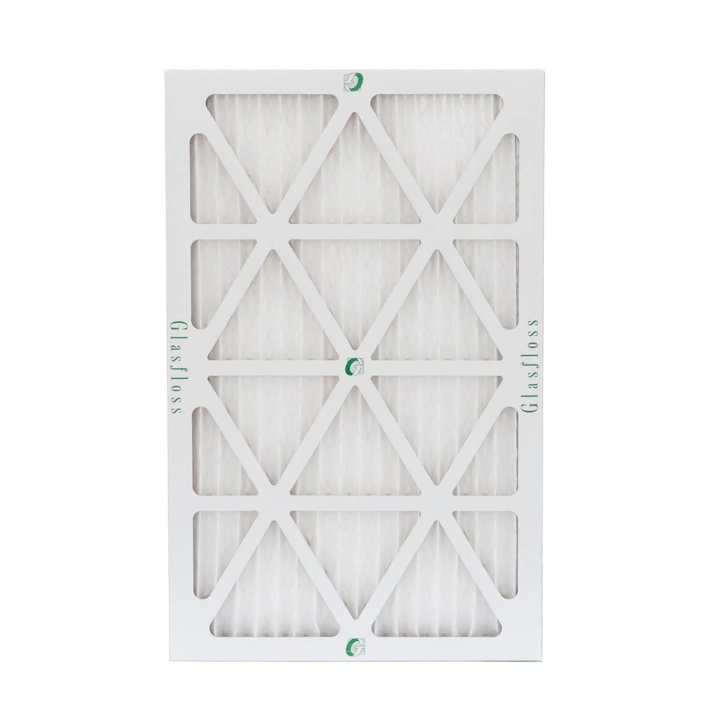 12x20x1 MERV 10 Pleated AC Furnace Air Filters by Glasfloss Industries. ( 8 Pack ) Exact Size: 11-1/2 x 19-1/2 x 7/8