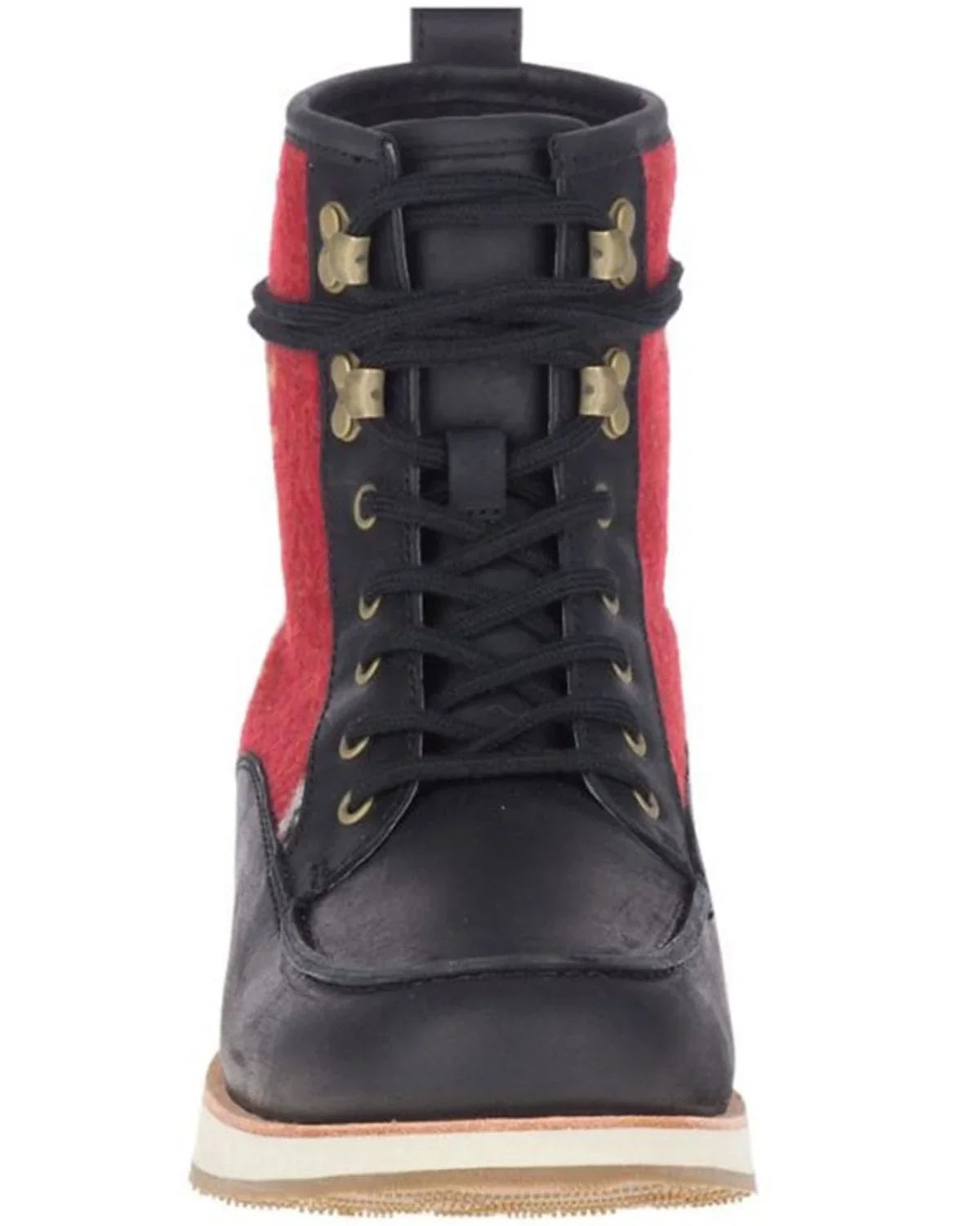 Merrell Women's Roam Lace-Up Boot Moc Toe Black 6.5 M  US