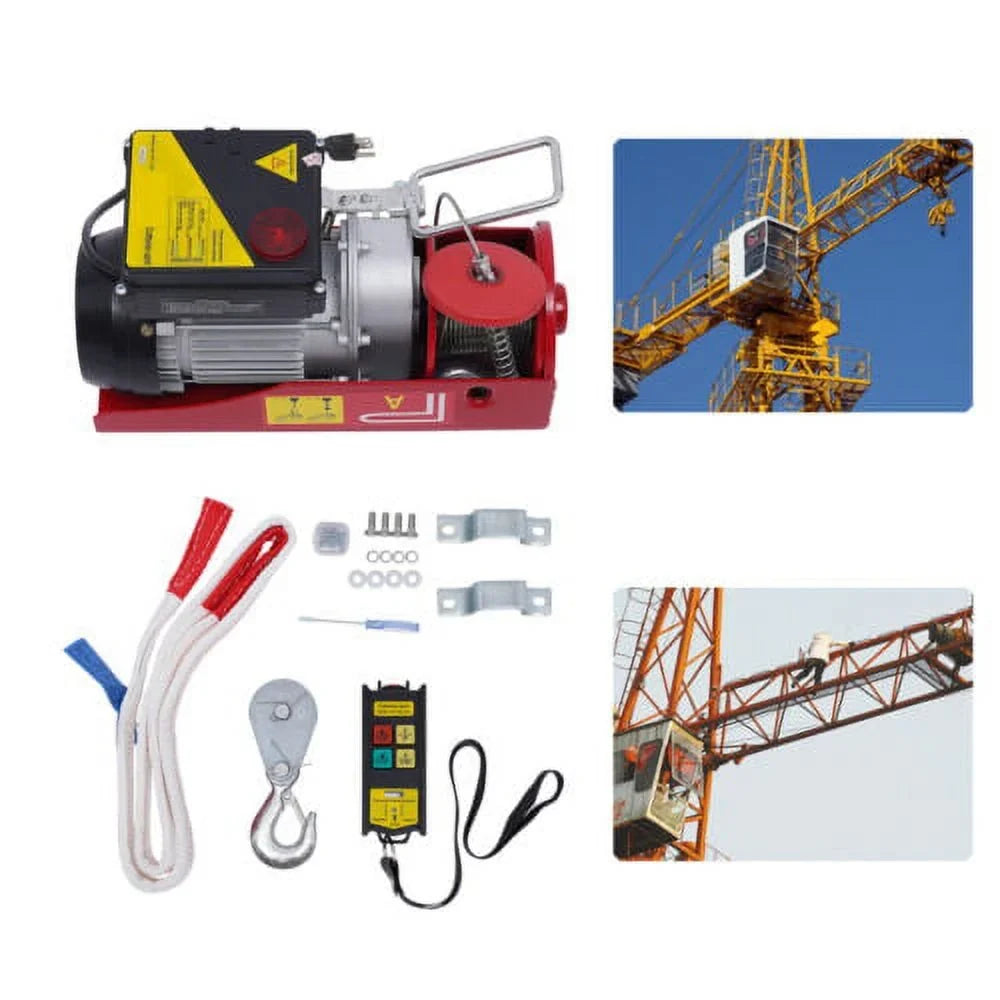 Professional 440 LBS Electric Hoist Winch Crane With Wireless Remote Control