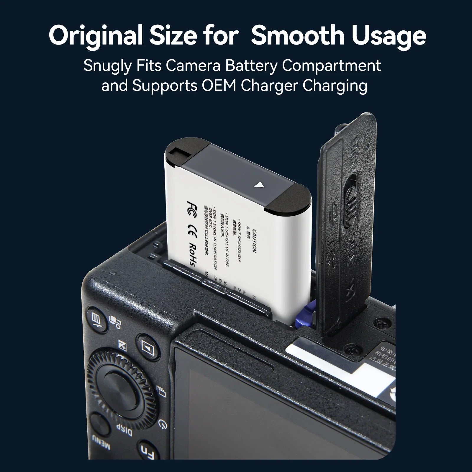 Dcenta Charging Case with TELESIN CMR-001 2pcs NP-BX1 Batteries + 3-Slot Battery: Compatible with  ZV-1/ RX100M6/ H400/ WX350/ RX100/ HX50/ HDR-PJ410/ FDR-X3000R/ HDR-CX405/ FDR-