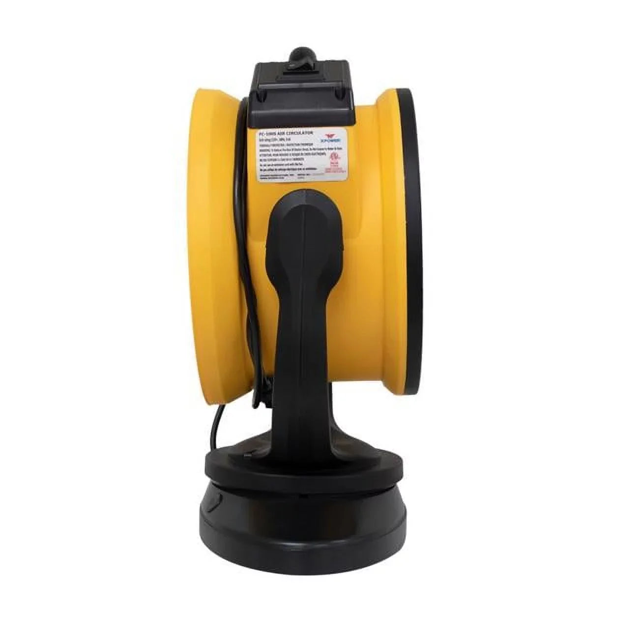Xpower FC-100S 11 in. 1100 CFM 4 Speed Portable Multipurpose Pro Air CircuLatitudeor Utility Fan with OscilLatitudeing Feature