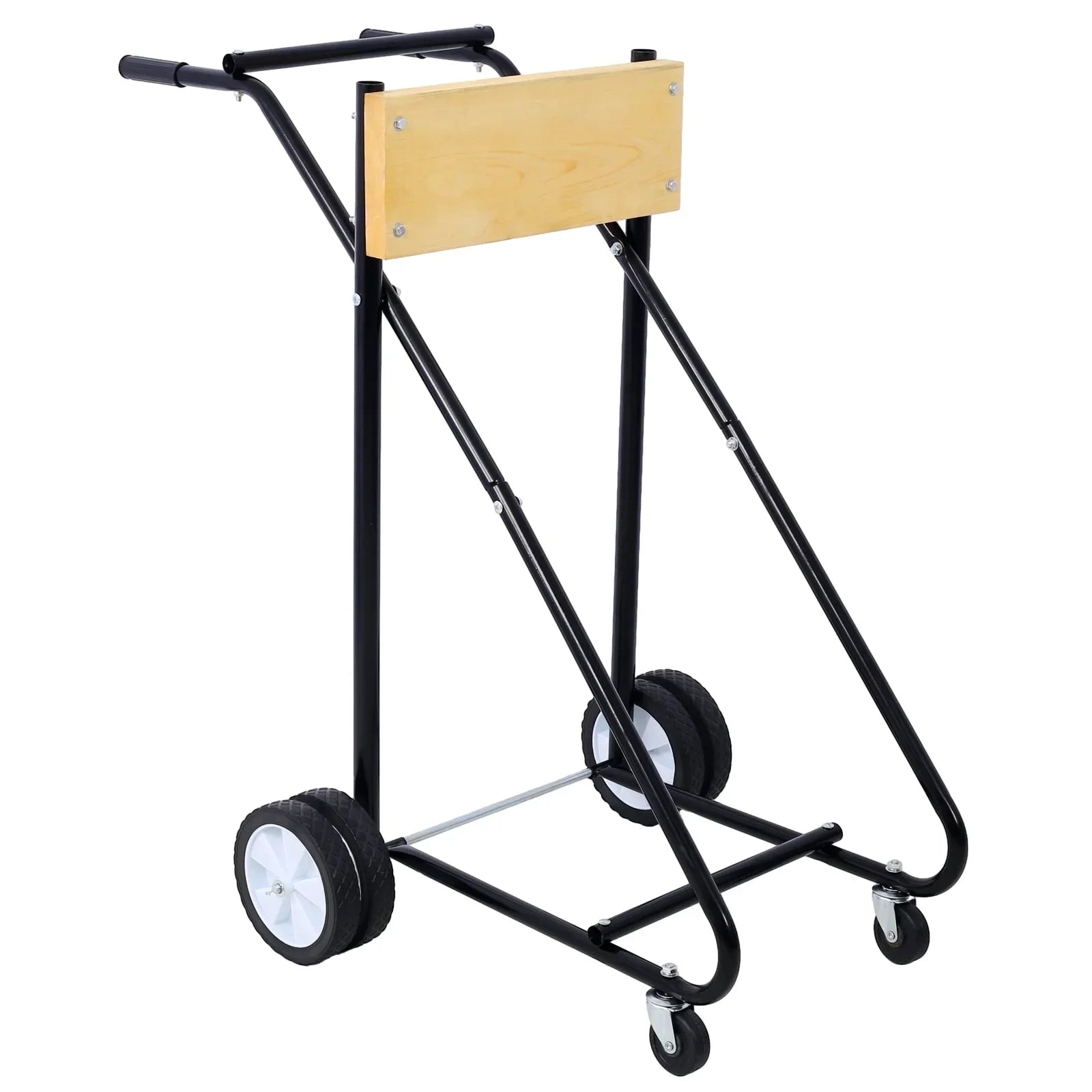 Steel Outboard Boat Motor Stand, 315lbs Capacity, with Wheels for Easy Mobility - Perfect for Garage Storage and Maintenance