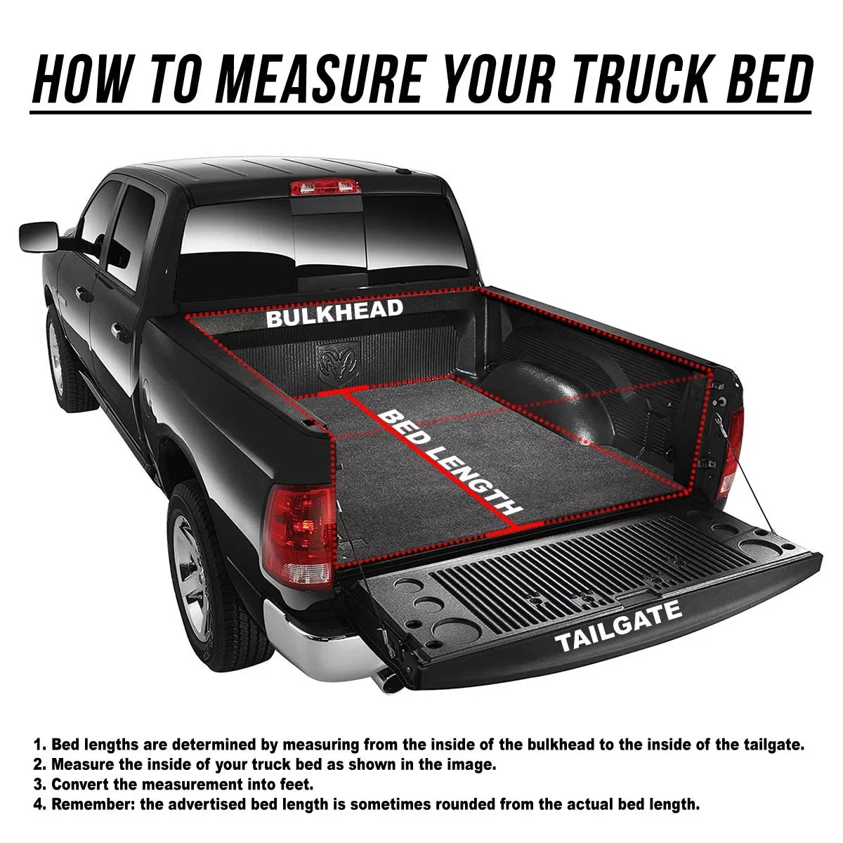 Auto Drive Soft Roll up Truck Bed Tonneau Cover Fits 02-18 Dodge Ram 1500 6.5Ft Bed