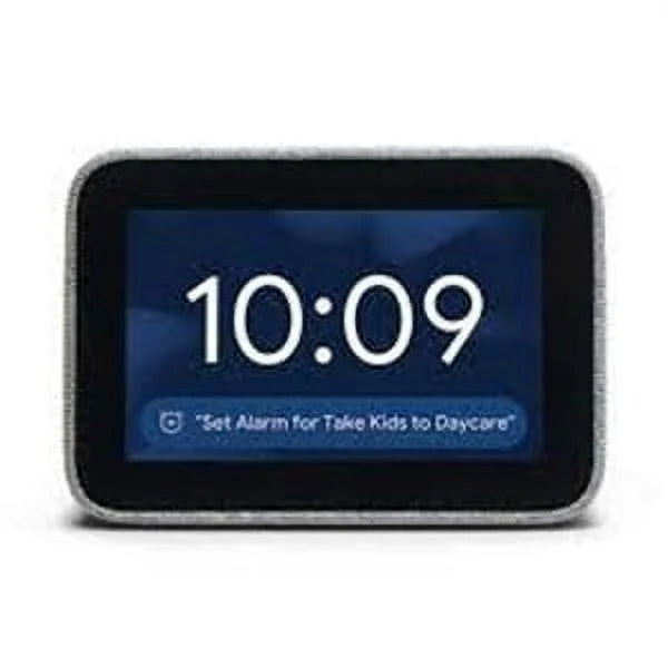Smart Clock with the Google Assistant, Grey (Scratch And Dent Used)