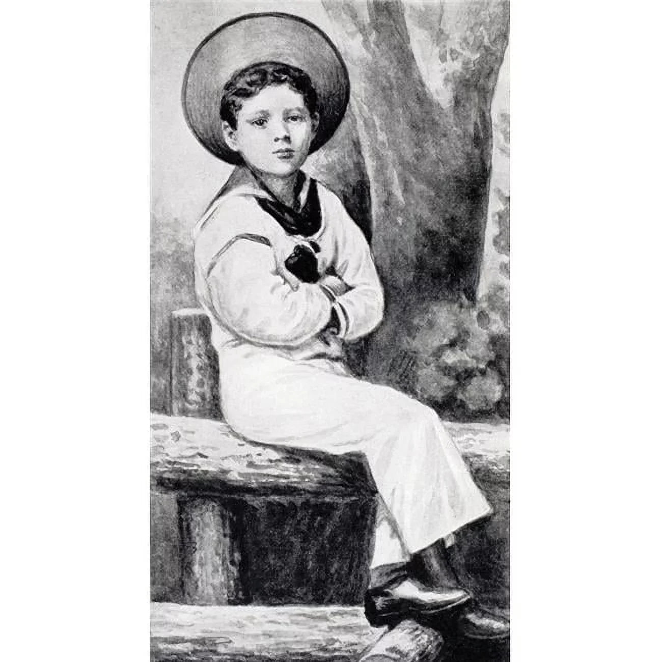 Winston S Churchill 1874 to 1965 Aged Five From A Roving Commission by Winston S Churchill Published by Scribners 1930 2 Poster Print, 20 x 38