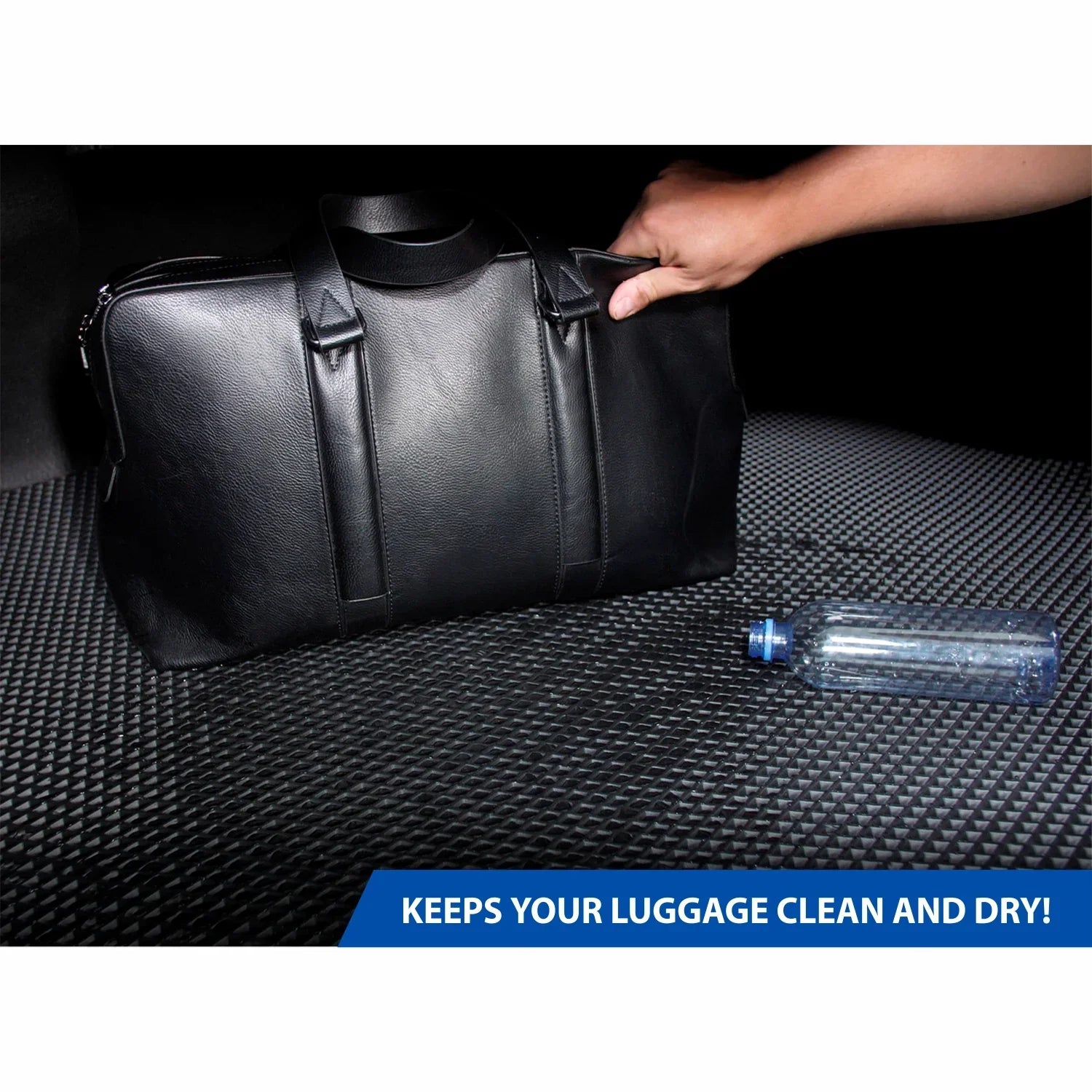 Goodyear Custom Fit Cargo Mat Liner for Toyota Camry 2015-2017 - Heavy Duty Trunk Liner, Dimond Shape, Luggage with Waterproof, Liquid & Dirt Trapping Technology - Anti-Slip Cargo Liner - GY004538