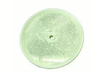 Cortina 13-099-41 3-3/8" Dia. Reflector - Center Hole Mount - Clear (20 Pack)