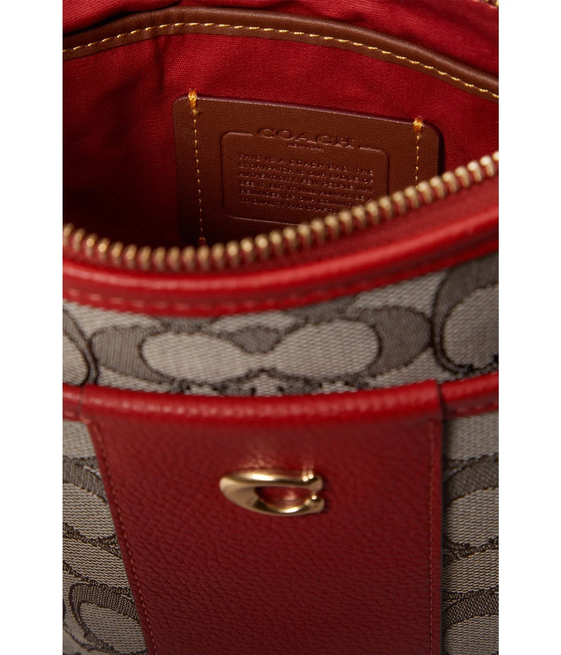 Coach Ladies Jacquard Kitt Coach Print Crossbody Bag