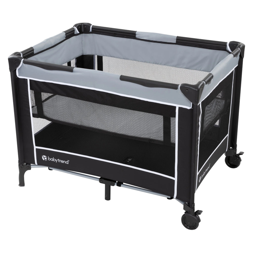 Baby Trend FLatitude Portable Playard with Bassinet – Twinkle Grey, Unisex