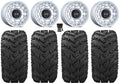 Black Rhino Chamber 14" Wheels Si 28" Reptile Tires Yamaha Viking Wolverine YXZ1000R CFMoto ZForce 950 UForce 1000
