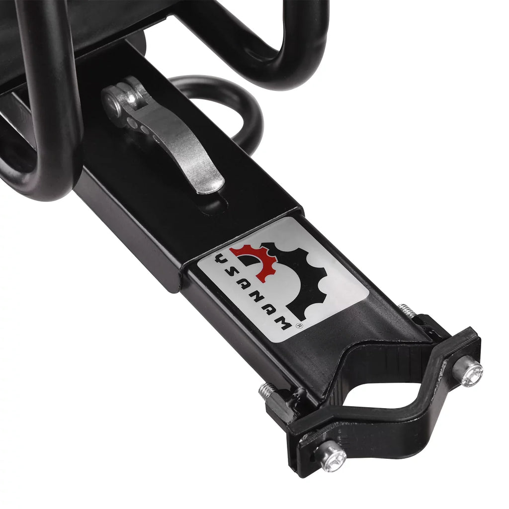 Safety Child Seat Bike Front Kids Saddle with Foot Pedals Support Back Rest Compatible with Bike Tube in Caliber 1.11.5in
