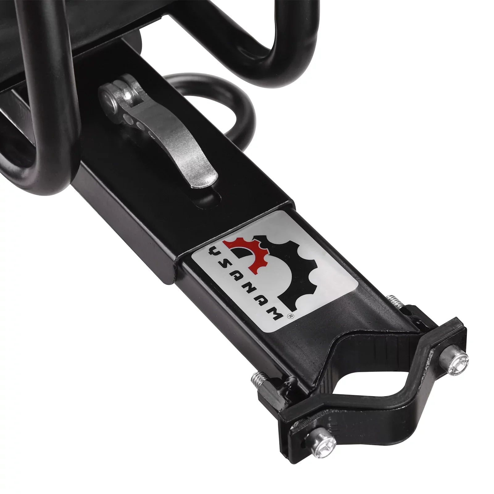 Safety Child Seat Bike Front Kids Saddle with Foot Pedals Support Back Rest Compatible with Bike Tube in Caliber 1.11.5in
