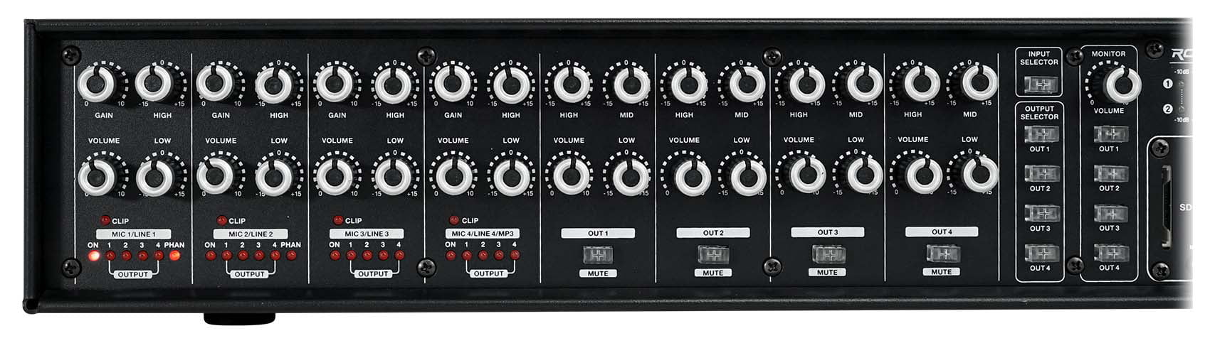 Rockville ROCK MATRIX Multi Room Home Receiver+6) Ceiling+2) Black Wall Speakers