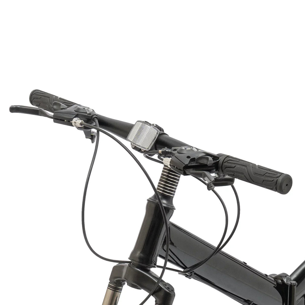 Miumaeov 26" Black Adult Folding Bike 21-Speed Shifter Folding City Bike Light Weight Carbon Steel Camping Bicycle Max Loading 150kg/330lbs