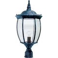 Dabmar Lighting  Powder Coated Cast Aluminum Post Top Light Fixture - Verde Green - 23.38 x 11.13 x 11.13 in.