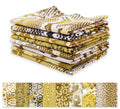 Soimoi 8 Pc Fat Quarter Bundle -Animal SkinPrint 18"x 22"DIY Patchwork-100% CottonPre-Cut Quilting Fabric (Yellow)