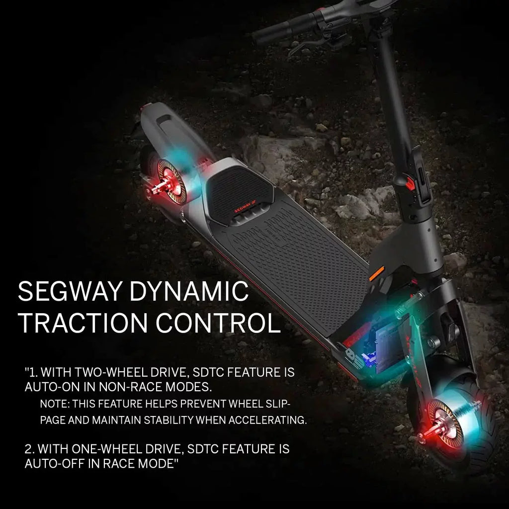 Segway SuperScooter GT2, 6000W Motor, 55.9 Miles Long Range, 43.5MPH, Dual Suspension, 11" Tires, Foldable, Adults