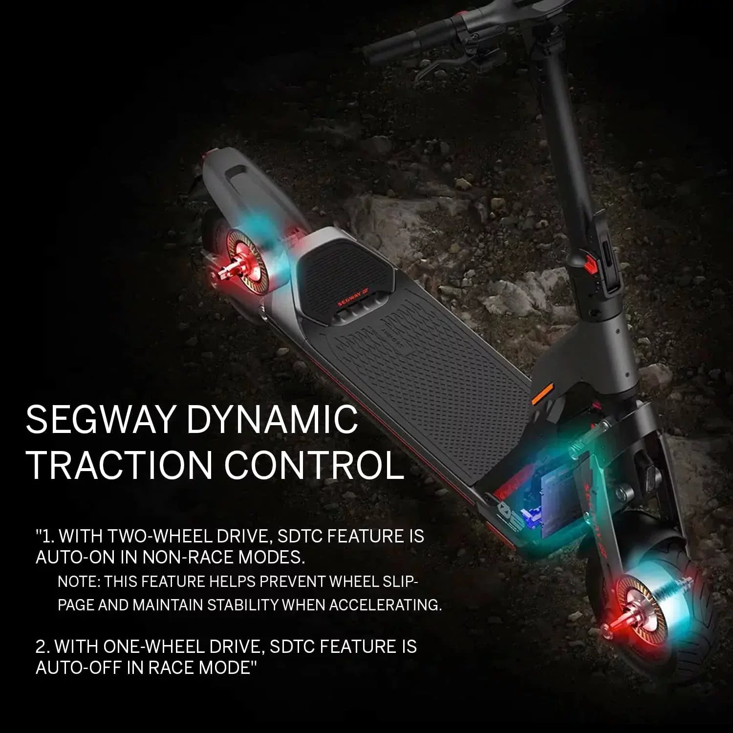 Segway SuperScooter GT2, 6000W Motor, 55.9 Miles Long Range, 43.5MPH, Dual Suspension, 11" Tires, Foldable, Adults