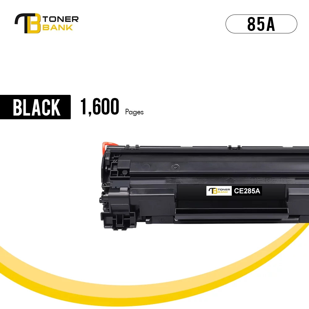Toner Bank Compatible 85A Toner Cartridge for  CE285A 85A LaserJet Pro P1102W Pro M1212NF Pro M1132 M1210 M1130 M1212NF M1217NFW Printer Replacement Toner Ink (Black, 1-Pack)