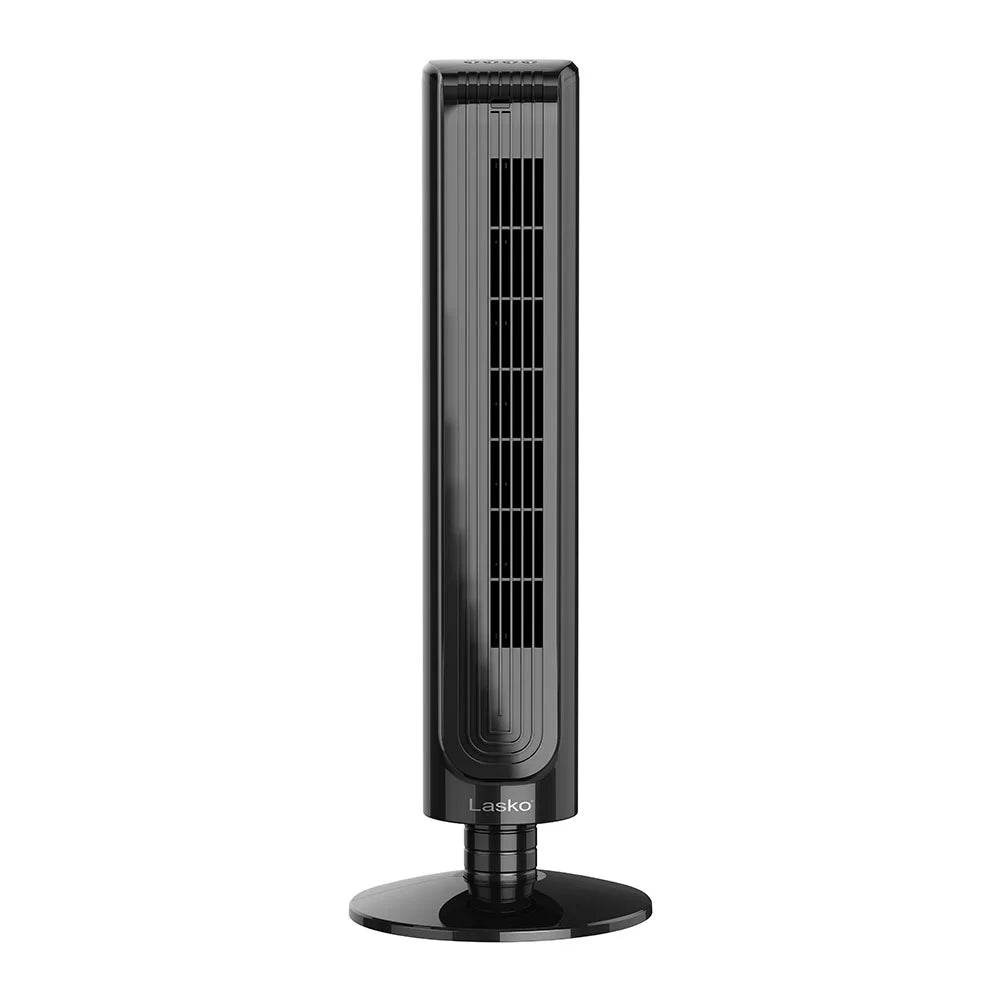 Lasko 32 Inch Slim Portable 3 Speed OscilLatitudeing Tower Fan with Remote
