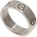 Pre-Owned Cartier Love Ring #49 Ring, K18 White Gold, Women's CARTIER (Good)