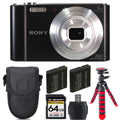 Cyber-shot DSC-W810 Digital Camera + Extra Battery +Tripod + Case -64GB Kit
