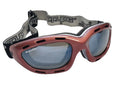Vented Floating Jet Ski Goggles | Jettribe Berry Red / Smoke Tint Lens