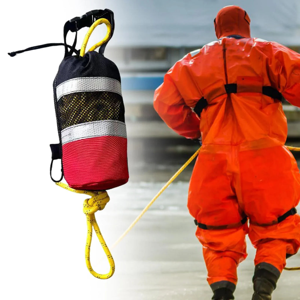kesoto Floating Throw Bag Throwable Rope Throw Bag Flotation Device Throwline Throw Bag for with Rope for Raft Kayaking