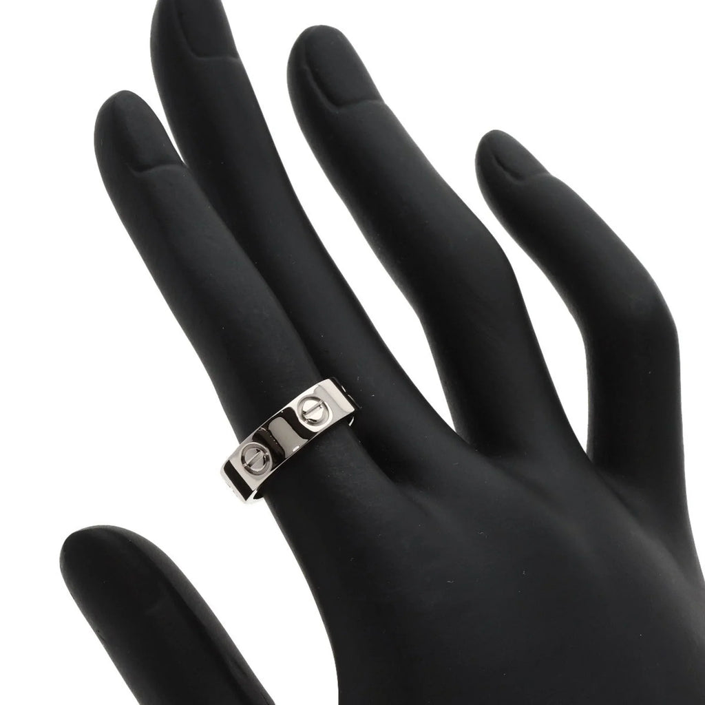 Pre-Owned Cartier Love Ring #49 Ring, K18 White Gold, Women's CARTIER (Good)