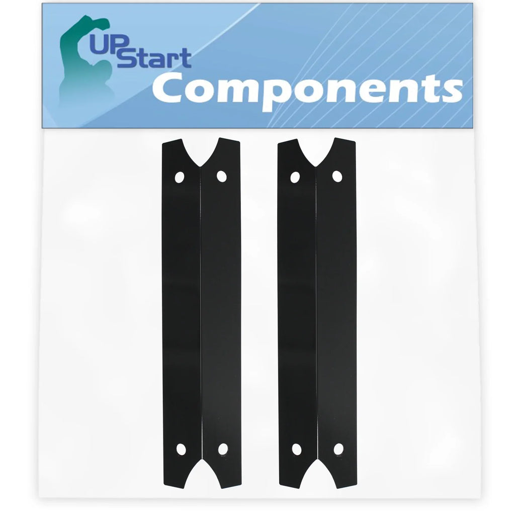 2-Pack BBQ Grill Heat Shield PLatitudee Tent Replacement Parts for Charmglow 810-7600-S - Compatible Barbeque Porcelain Steel Flame Tamer, Flavorizer Bar, Vaporizer Bar, Burner Cover 17 3/4"