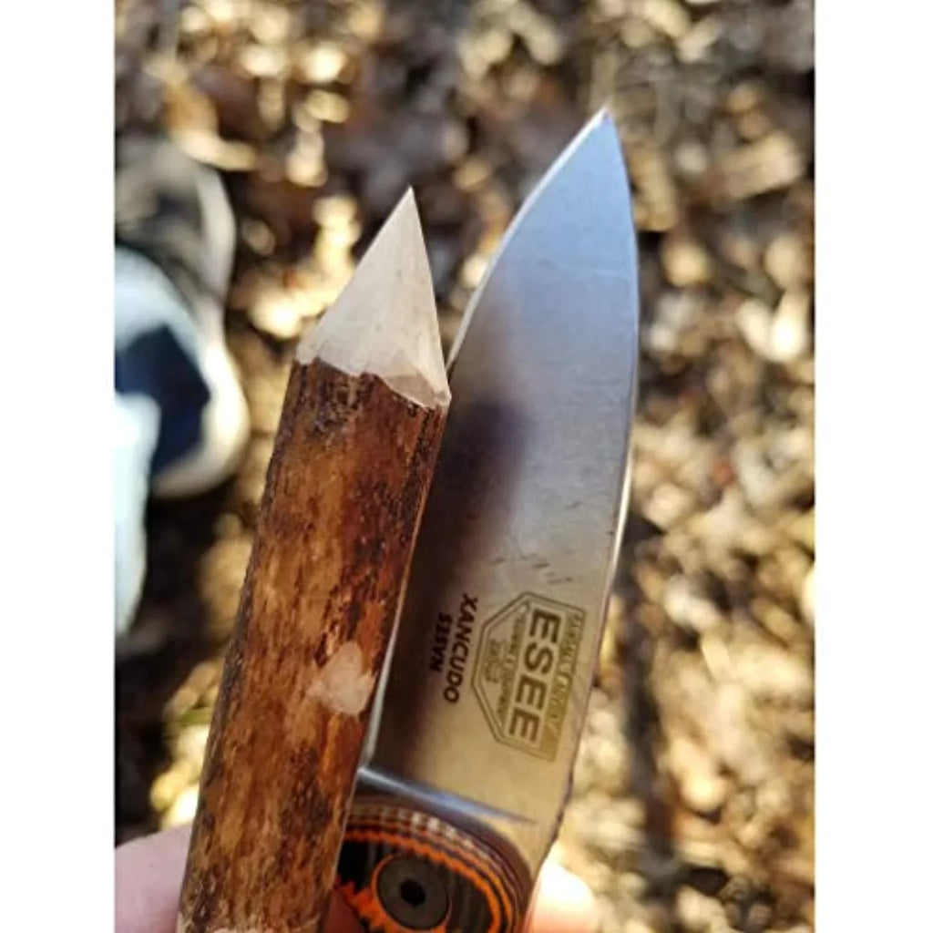 ESEE XAN2-006 Xancudo Fixed Blade Knife S35VN Stainless Steel & Orange/Black G10 Knives