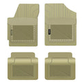 PantsSaver Custom Fit Floor Mats for Genesis G90 2017-2022 All Weather Protection -4 Piece Set (Beige)