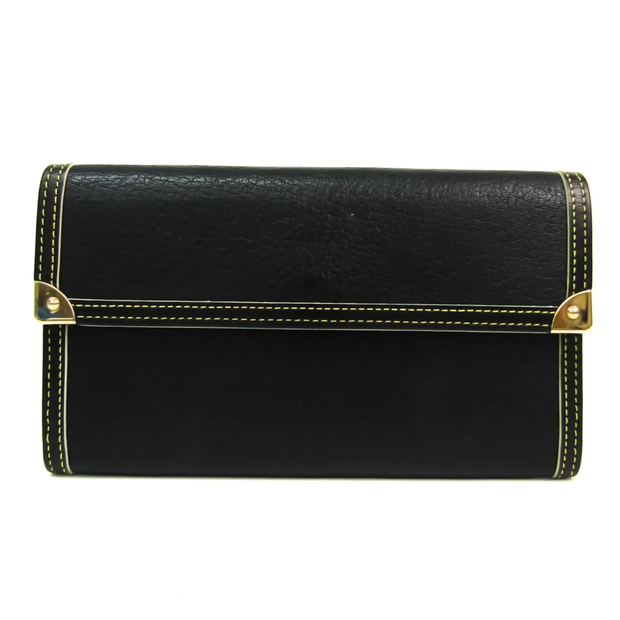 Pre-Owned Louis Vuitton Suhali Porte Tresor International M91836 Women's Suhali Leather Long Wallet (bi-fold) Noir (Good)