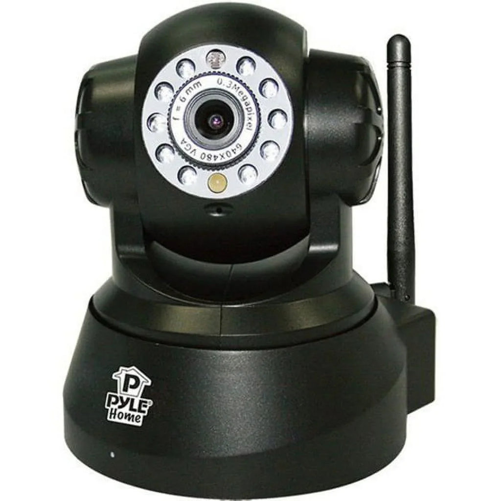 PyleHome PIPCAM5 - Network surveillance camera - color (Day&Night) - 0.3 MP - 640 x 480 - audio - wireless - Wi-Fi - LAN 10/100 - MJPEG - DC 5 V