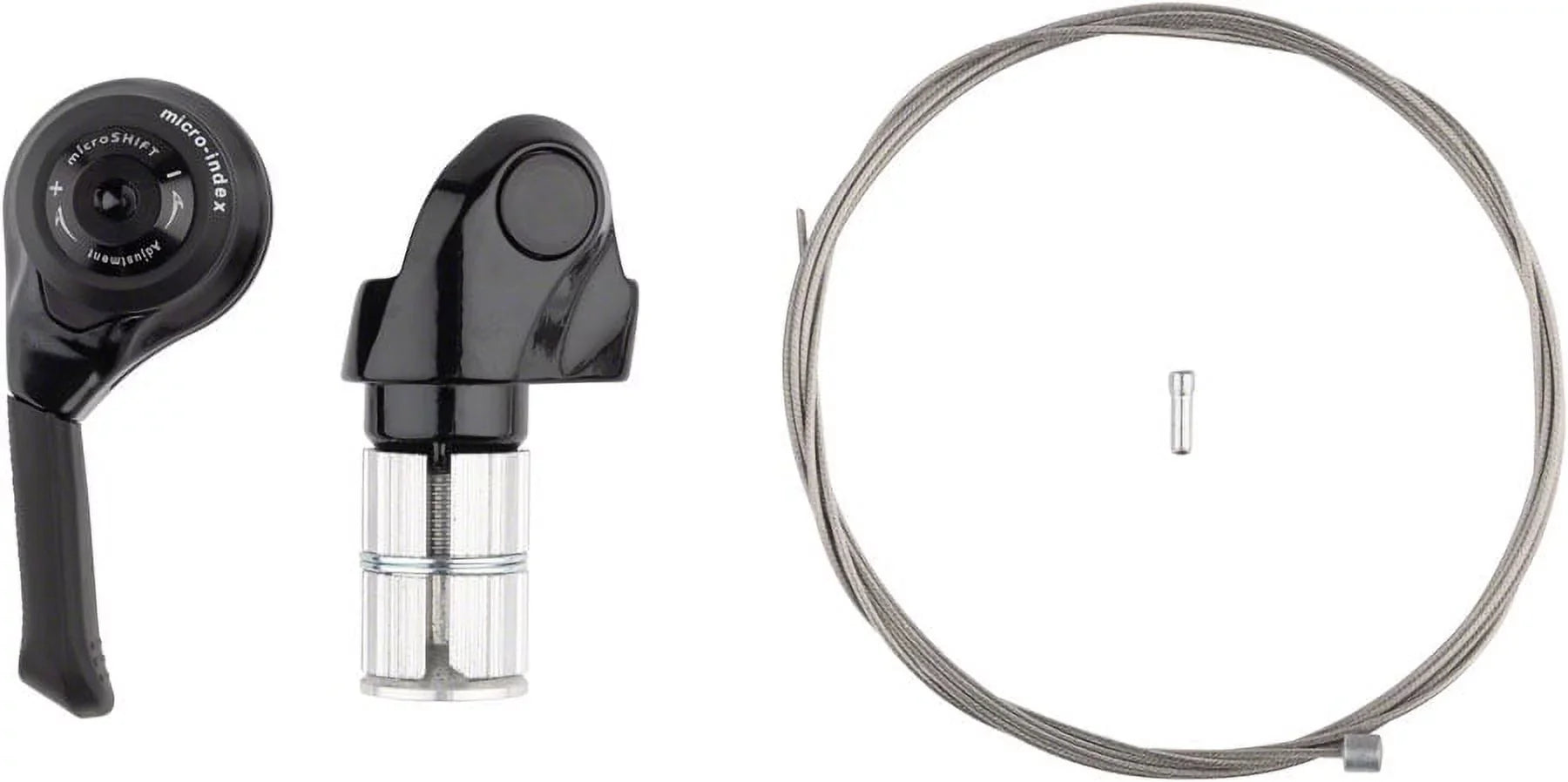 microSHIFT Left Bar End Shifter - For Mountain Pull Doubles and Triples Shimano