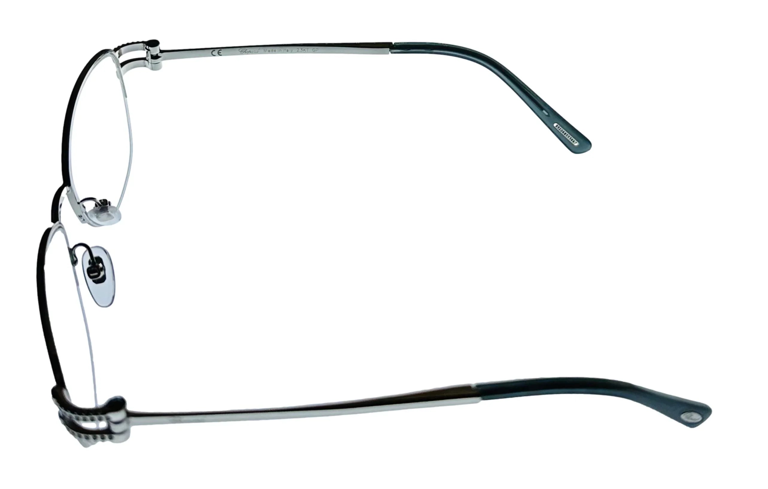 Chopard Women's Eyewear Rimless Square Silver PLatitudee Metal VCH052S 579Y 52mm