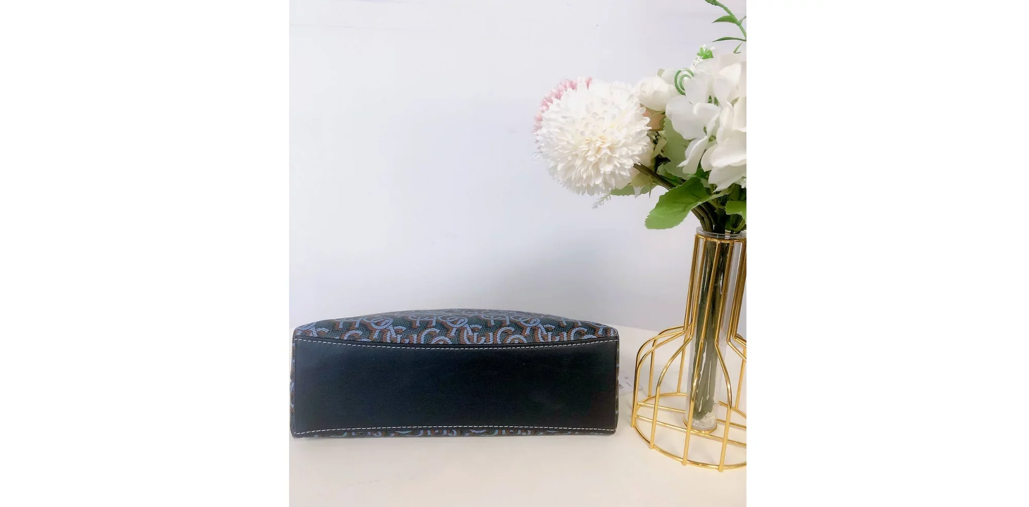 Coach CF343 Madi Crossbody With Coach Monogram Print IN Navy