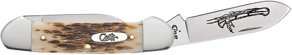 Case Amber Bone CV Canoe Pocket Knife