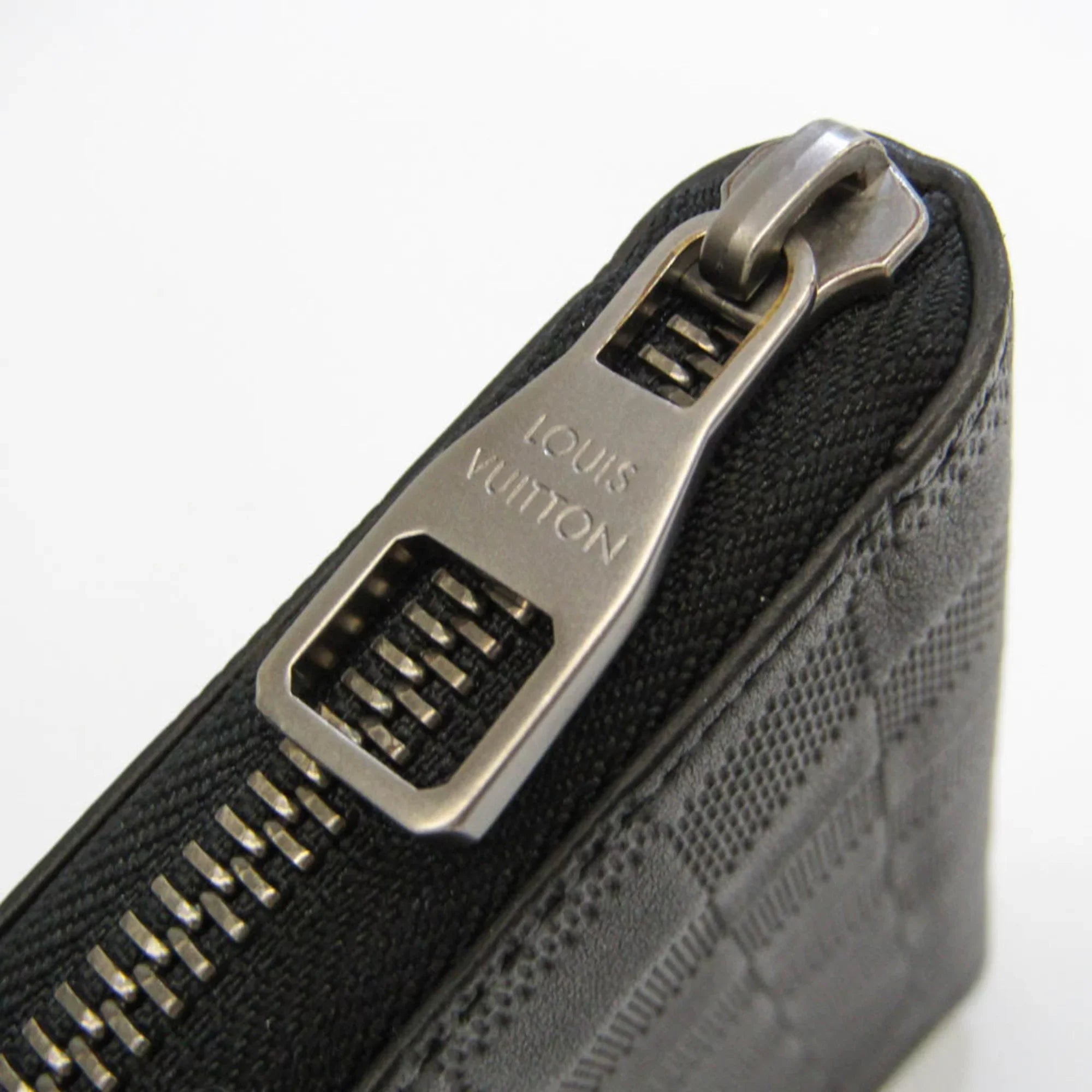 Pre-Owned Louis Vuitton Damier Infini Zippy Wallet Vertical N63548 Men's Damier Infini Long Wallet (bi-fold) Onyx (Good)