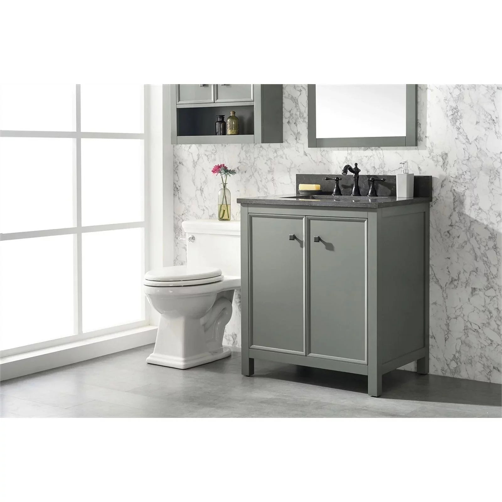 Legion Furniture 30" Contemporary MDF/Veneer Wood Sink Vanity Cabinet - Green