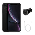 Restored  iPhone XR A1984 (Fully Unlocked) 64GB Black w/ Fast Car Charger (Refurbished)