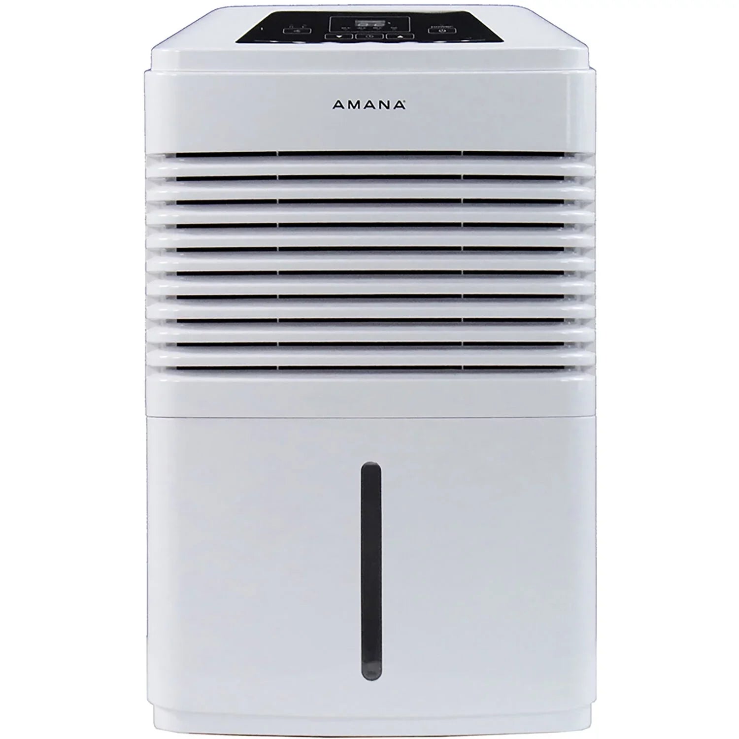 Restored Amana 48 Pt 1,800 Sq Ft Dehumidifier in White - Adjustable Humidistat, Automatic Shut-off (Refurbished)